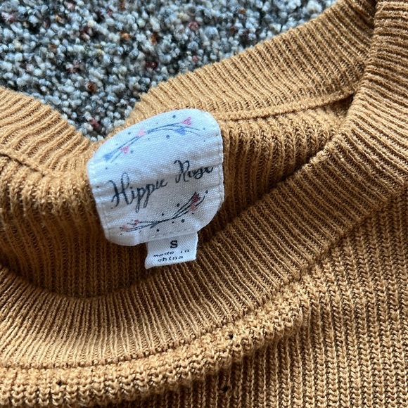 Hippie Rose neutral sweater size small women's medium - Picture 6 of 8